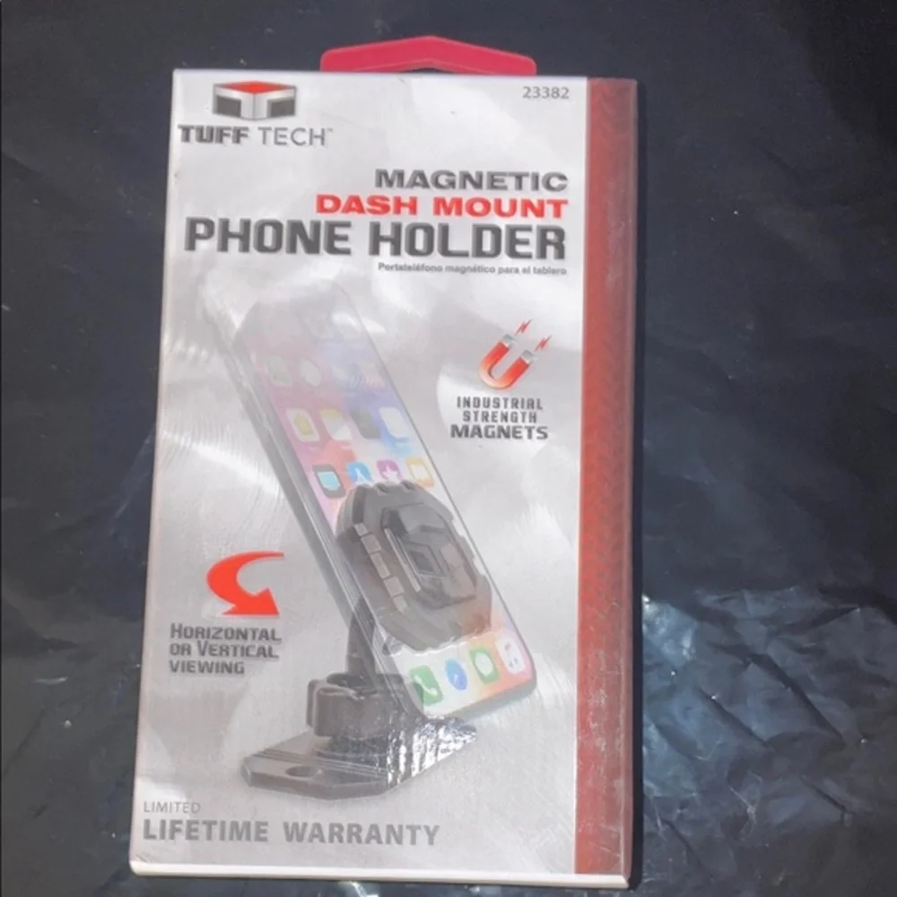 Magnetic Dash Mount Phone Holder - Black
